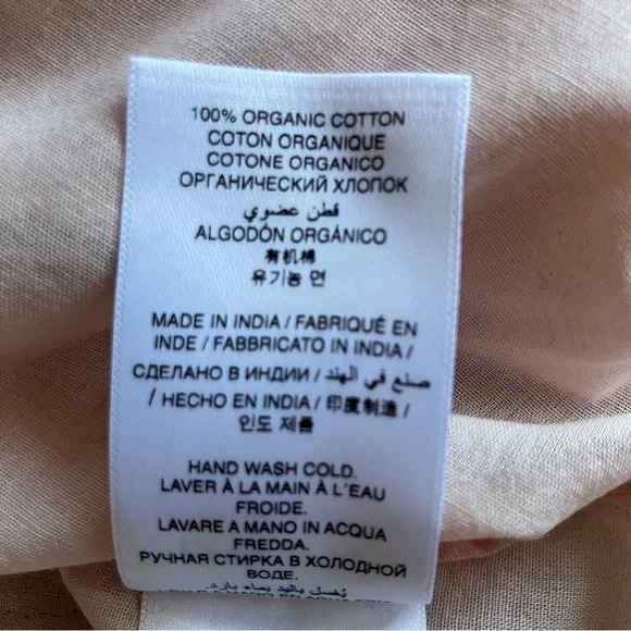 DÔEN Henri Ruffled Top in Blush - Size XS - Picture 9 of 10